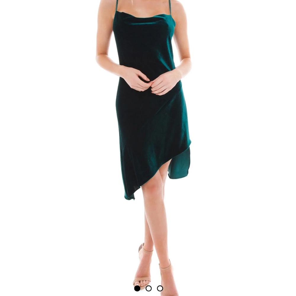 Amanda Uprichard Green Velvet dress